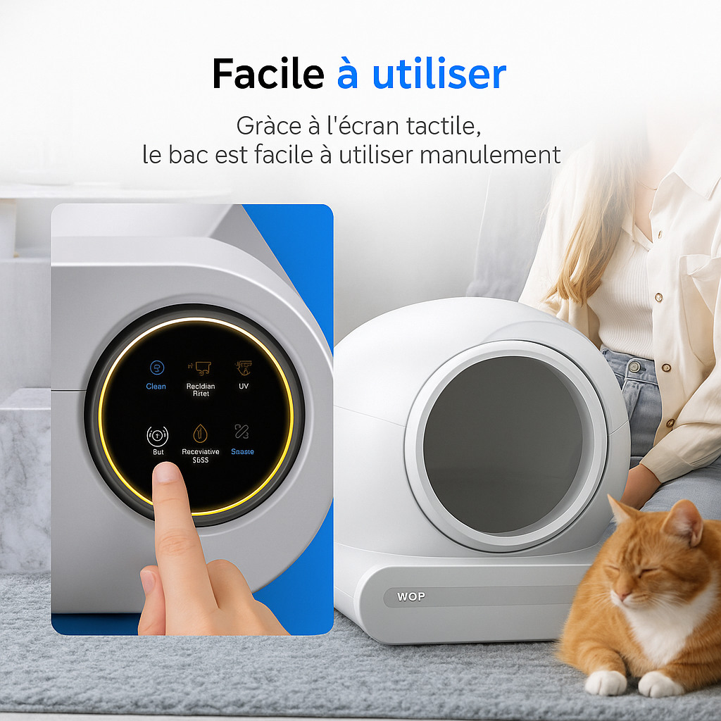 Litière Électrique Autonettoyante Connectée
