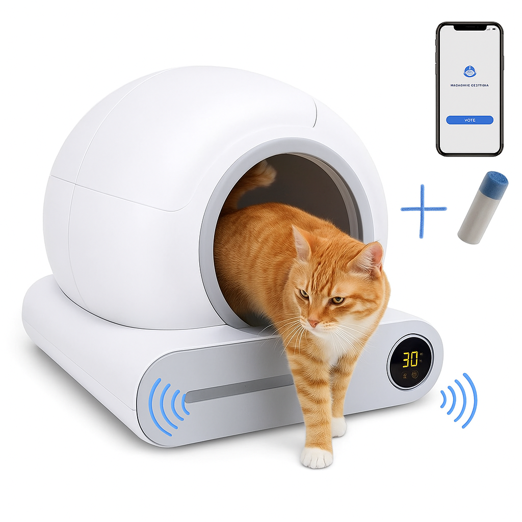 Litière Électrique Autonettoyante Connectée