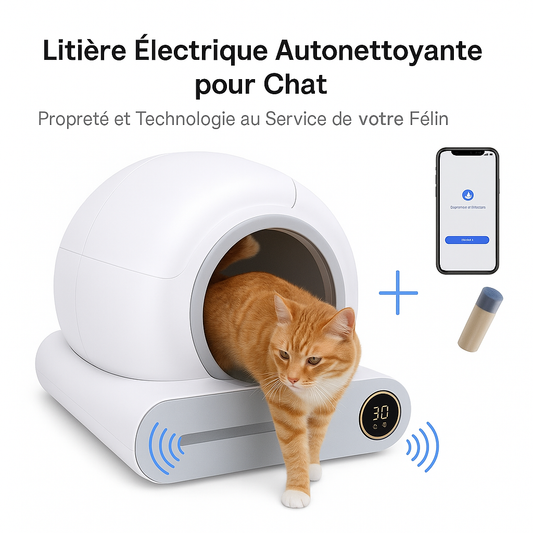 Litière Électrique Autonettoyante Connectée